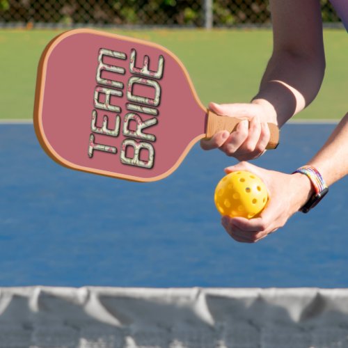 Create Your Own Team Bride Fun Games Pickleball Paddle