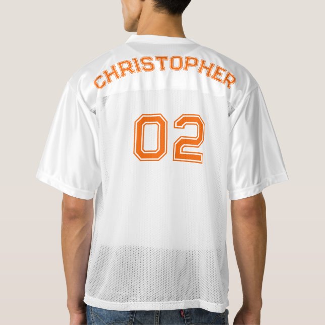 Create Your Own Team Fan Player Name Number Sports Men's Football Jersey (Back)