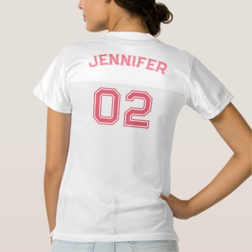 Create Your Own Team Fan Player Name Number Sports Womens Football Jersey