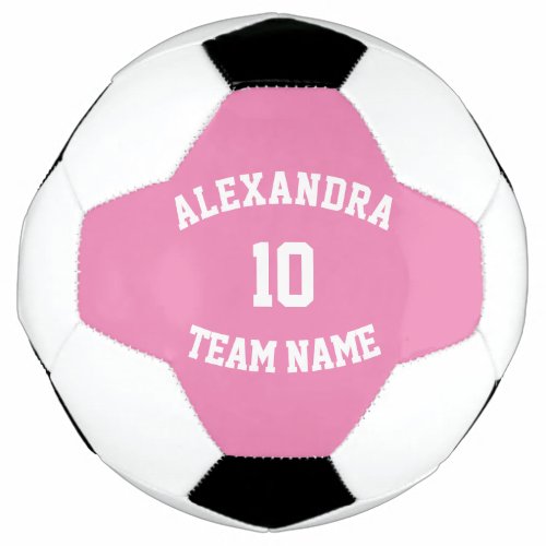 Create Your Own Team Name Number  Soccer Ball