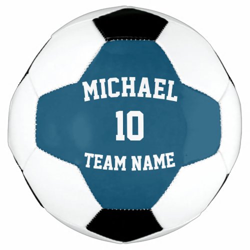 Create Your Own Team Name Number Soccer Ball