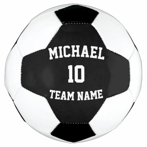 Create Your Own Team Name Number  Soccer Ball