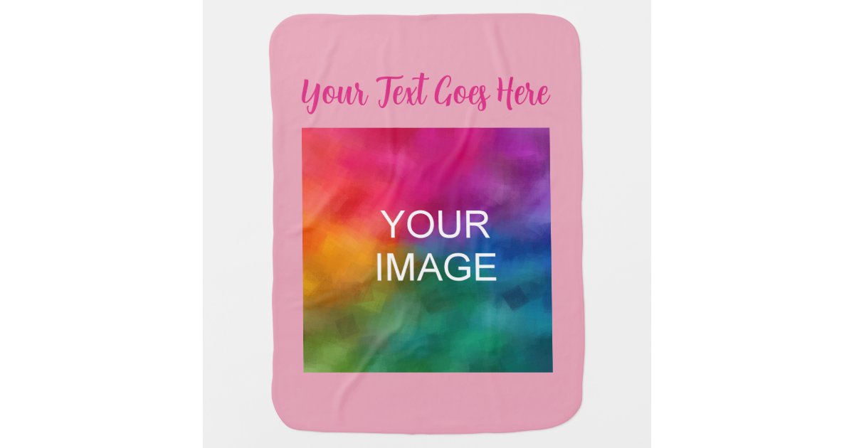 create-your-own-template-pink-script-text-name-baby-blanket-zazzle