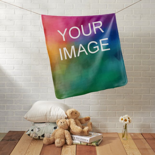 Create Your Own Template Upload Photo Baby Gifts Blanket (In Situ)