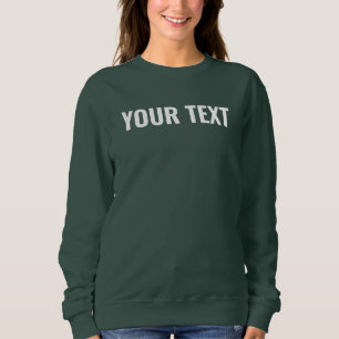 Create Your Own Template Womens Double Sided Sweatshirt
