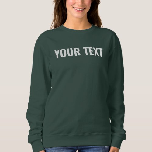 Create Your Own Template Womens Double Sided Sweatshirt