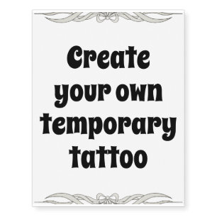 create your own temporary tattoos