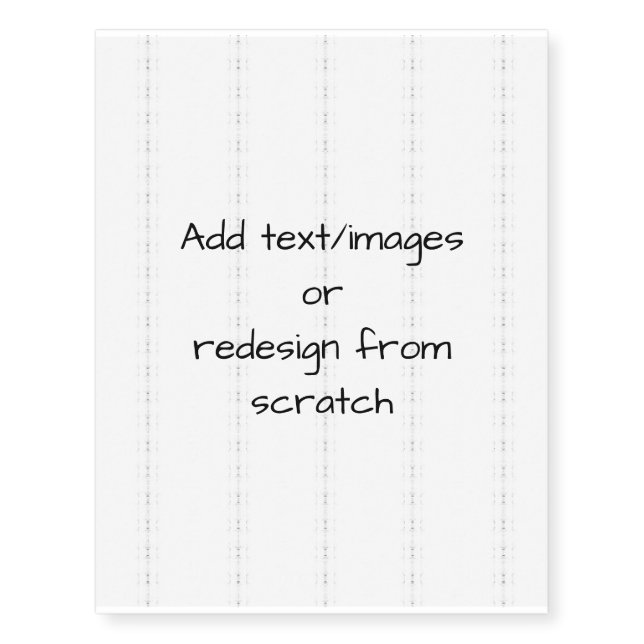 Create Your Own Temporary Tattoos (Front)