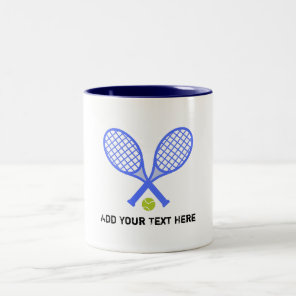 Create Your Own Tennis Player Coach Two-Tone Coffee Mug