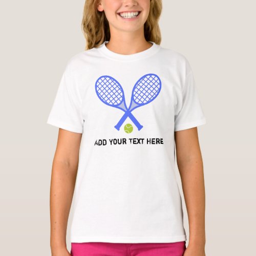 Create Your Own Tennis Player T_Shirt