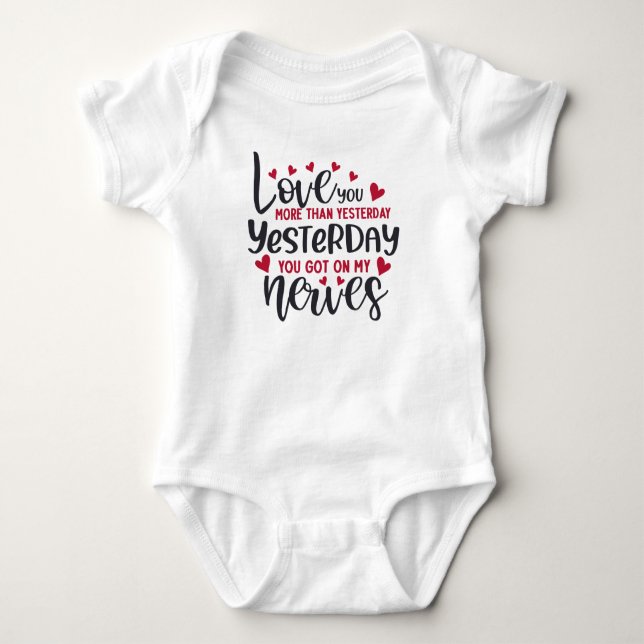 Create your own text and design :-) baby bodysuit (Front)