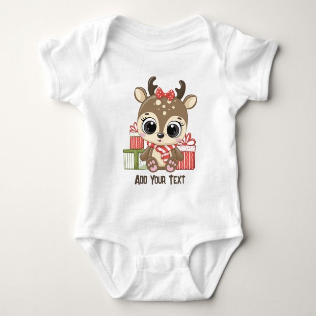 Create your own text and design :-) baby bodysuit (Front)