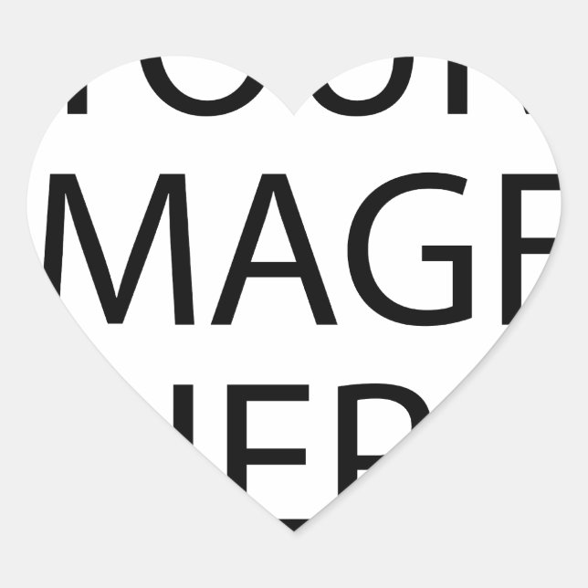 Create your own text and design :-) heart sticker (Front)