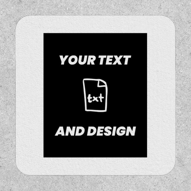 Create Your Own Text And Design Patch (Front)