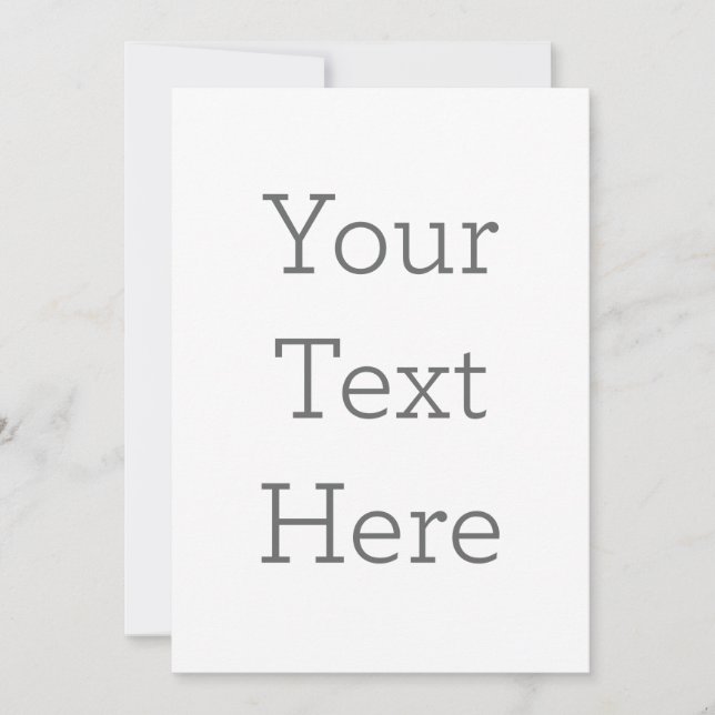 Flat Invitation, Size: 5" x 7", Paper: Signature Matte, Corner: Squared, Envelopes: White, Print Quality: Standard (Front)