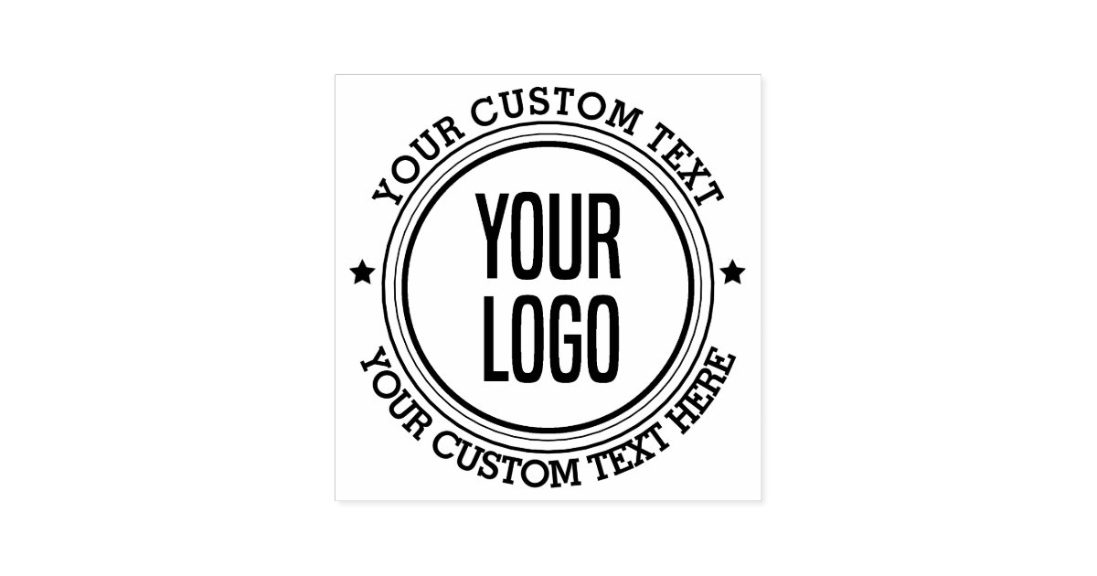 Custom Stamp Logo, Rubber Business Stamp, Personalized Stamper, Self Inking  Wood - Yahoo Shopping
