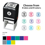 Create Your Own Text Logo Self-inking Stamp