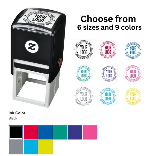 Create Your Own Text Logo Self_inking Stamp
