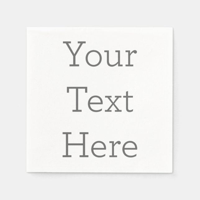 Paper Napkins, Standard Cocktail (Front)