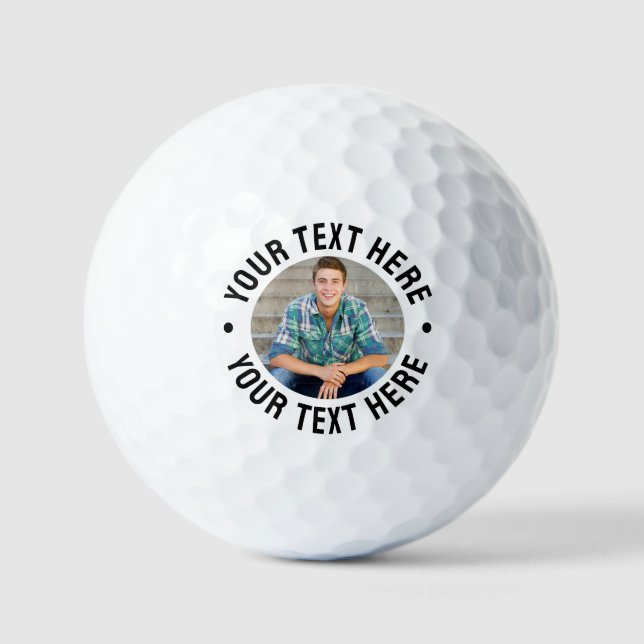 Create your Own Text Photo Golf Balls (Front)