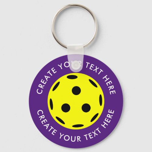 Create Your Own Text Pickleball Player  Keychain