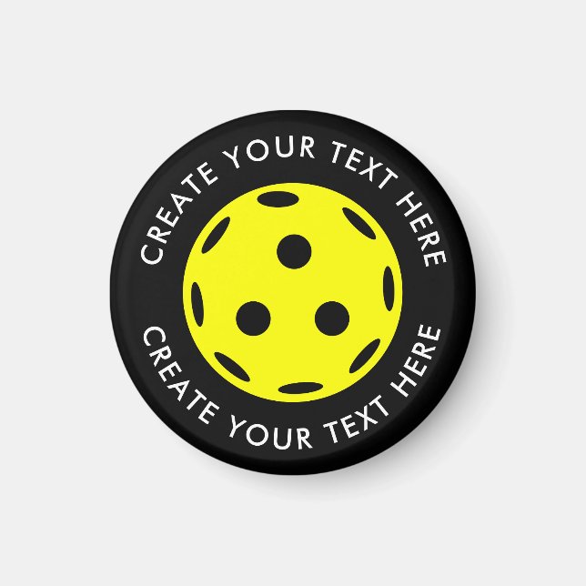 Create Your Own Text Pickleball Player  Magnet (Front)