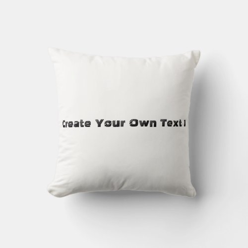 Create Your Own Text Printed Fabric Cotton_Pillows Throw Pillow