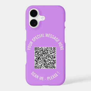 Create Your Own Text QR Code iPhone Case Template