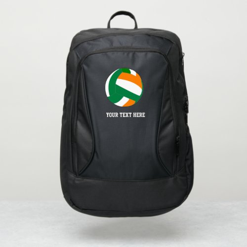 Create Your Own Text Volleyball Player Port Authority Backpack
