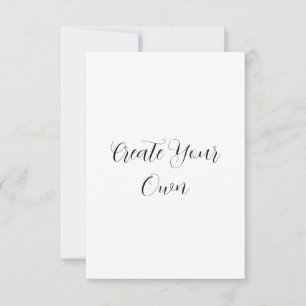 Create your own  thank you card
