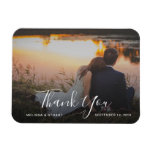 Create Your Own Thank You Wedding Photo Magnet at Zazzle