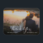 Create your own Thank you Wedding photo Magnet<br><div class="desc">Create your own photo Thank you Wedding magnet.
Send this very personal Thank You card to all your wedding guests.
Add your own photo and text,  your names and date.</div>
