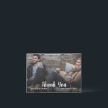 Create your own Thank you Wedding photo Note Card<br><div class="desc">Create your own photo Thank you Wedding magnet.
Send this very personal Thank You card to all your wedding guests.
Add your own photo and text,  your names and date.</div>