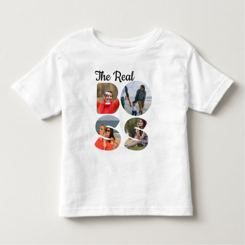 Create your own the boss photo matching couple toddler t_shirt
