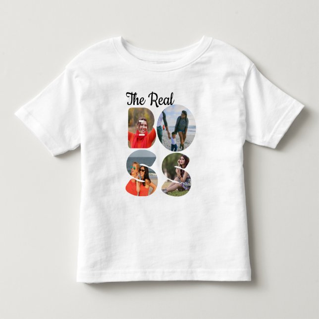 Create your own the boss photo matching couple toddler t-shirt (Front)
