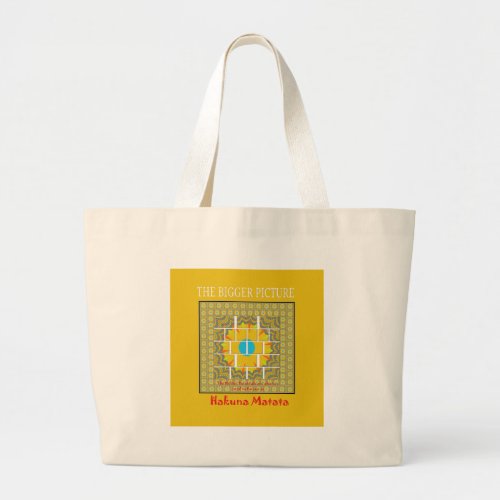 Create Your Own the colorful bigger picture Large Tote Bag