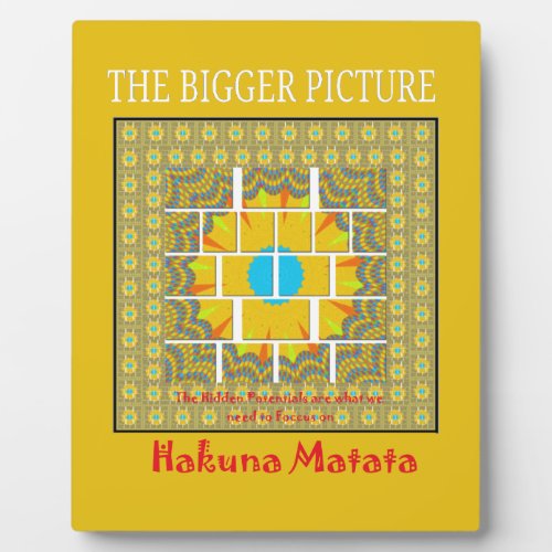 Create Your Own the colorful bigger picture Plaque