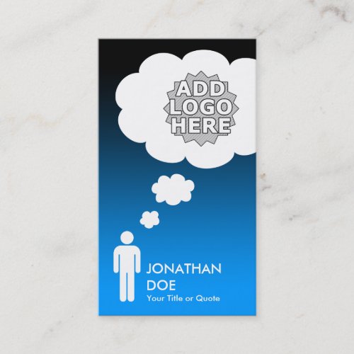 create your own thought bubble business card
