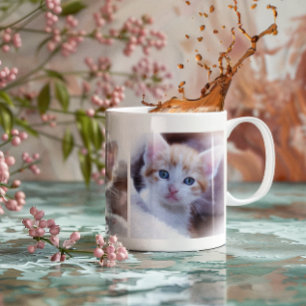 Create Your Own Three Family Pet Photo Giant Coffee Mug
