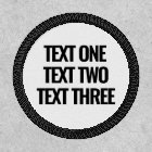 Create Your Own Three Line Custom Text