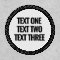 Create Your Own Three Line Custom Text