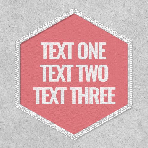 Create Your Own Three Line Custom Text Patch