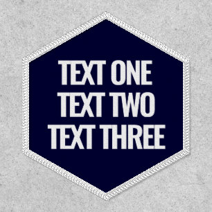 Create Your Own Three Line Custom Text Patch