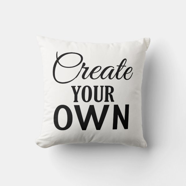 Create Your Own Throw Pillow (Front)