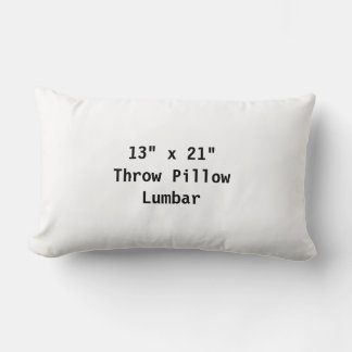 Create Your Own Throw Pillow Lambar 13" x 21"