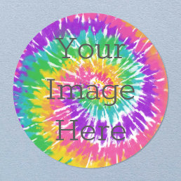 Create Your Own Tie Dye Classic Round Sticker