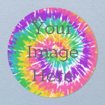 Create Your Own Tie Dye Classic Round Sticker<br><div class="desc">Create your very own personalized sticker. Upload fun images cool designs inspirational text or even your company's logo. With this easy to use design tool it is as simple as that to make your image stick in someone's mind. Click personalize, you can simply change the text here - or to...</div>