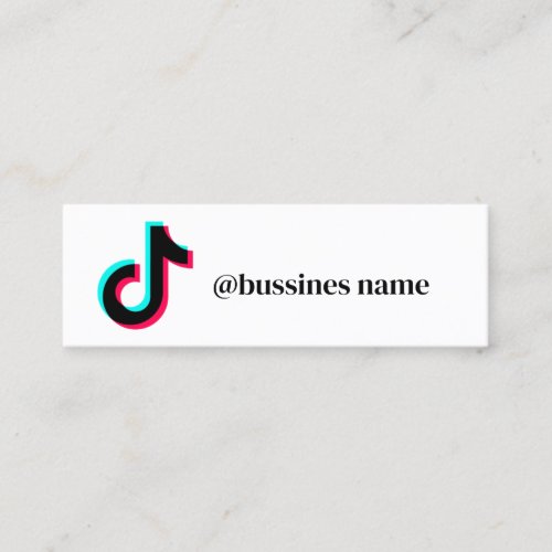 create your own tiktok bussines card