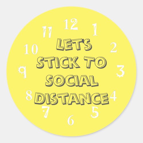 Create Your Own Time Will Tell Safe Travel 277 Classic Round Sticker