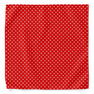 Create Your Own Tiny White Polka Dot Bandana